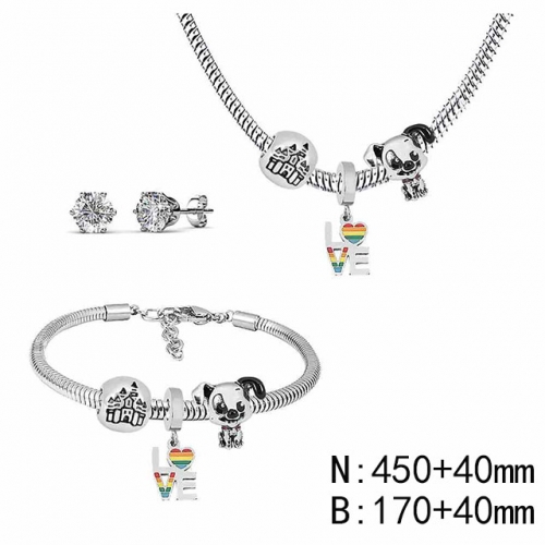 BC Wholesale Fashion DIY Jewelry Sets Stainless Steel 316L Jewelry Set NO.#SF4SPDGS065