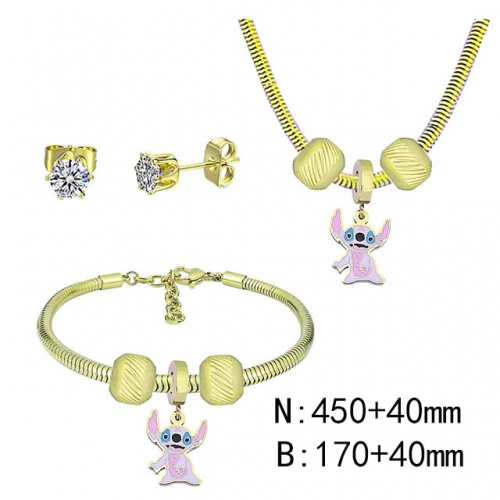 BC Wholesale Fashion DIY Jewelry Sets Stainless Steel 316L Jewelry Set NO.#SF4SPDGS147