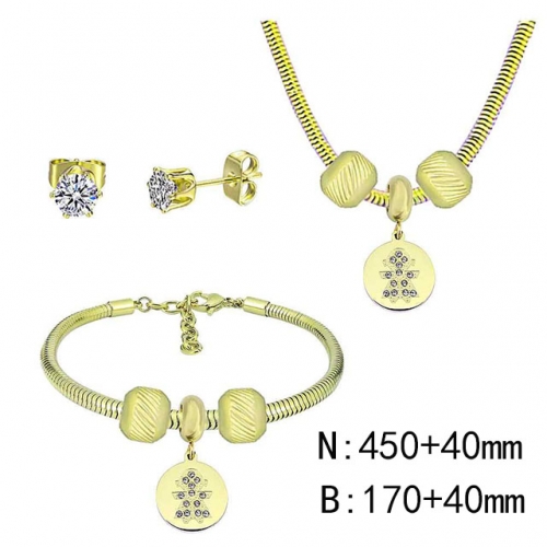 BC Wholesale Fashion DIY Jewelry Sets Stainless Steel 316L Jewelry Set NO.#SF4SPDGS185