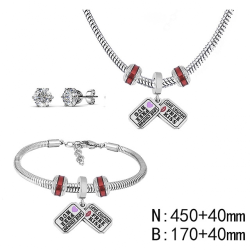 BC Wholesale Fashion DIY Jewelry Sets Stainless Steel 316L Jewelry Set NO.#SF4SPS135