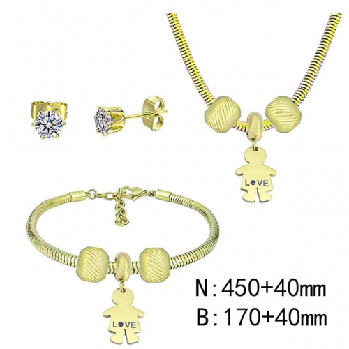 BC Wholesale Fashion DIY Jewelry Sets Stainless Steel 316L Jewelry Set NO.#SF4SPDGS189