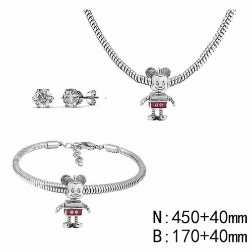BC Wholesale Fashion DIY Jewelry Sets Stainless Steel 316L Jewelry Set NO.#SF4SPDGS062