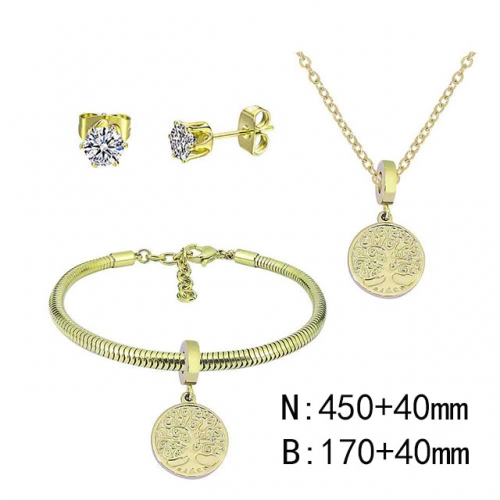 BC Wholesale Fashion DIY Jewelry Sets Stainless Steel 316L Jewelry Set NO.#SF4SPDGS043