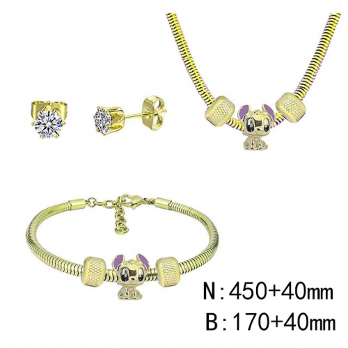 BC Wholesale Fashion DIY Jewelry Sets Stainless Steel 316L Jewelry Set NO.#SF4SPDGS213