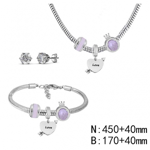 BC Wholesale Fashion DIY Jewelry Sets Stainless Steel 316L Jewelry Set NO.#SF4SPDGS093