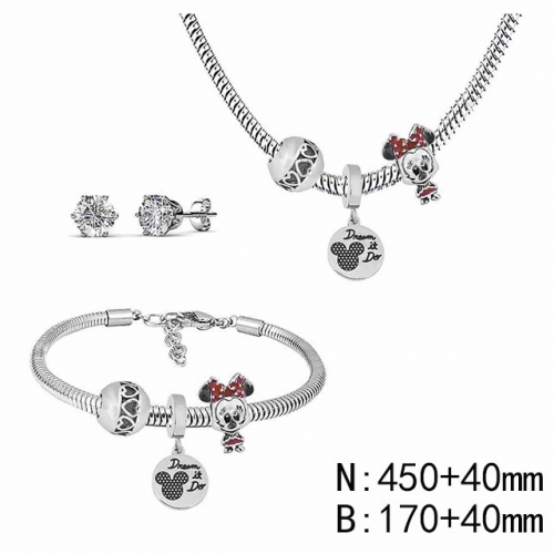 BC Wholesale Fashion DIY Jewelry Sets Stainless Steel 316L Jewelry Set NO.#SF4SPDGS094