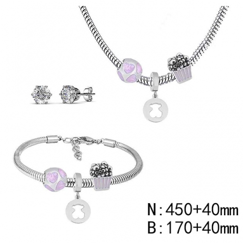 BC Wholesale Fashion DIY Jewelry Sets Stainless Steel 316L Jewelry Set NO.#SF4SPDGS076