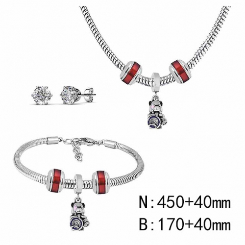 BC Wholesale Fashion DIY Jewelry Sets Stainless Steel 316L Jewelry Set NO.#SF4SPDGS110