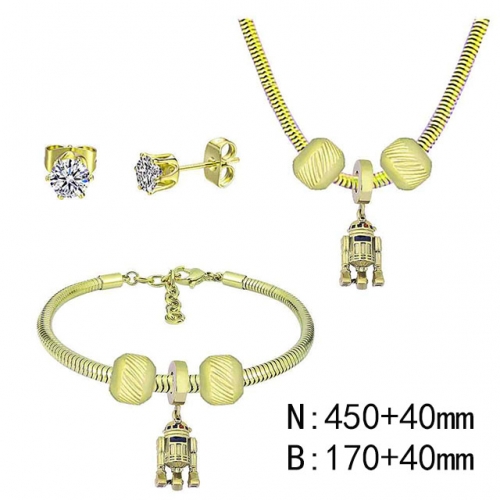 BC Wholesale Fashion DIY Jewelry Sets Stainless Steel 316L Jewelry Set NO.#SF4SPDGS179