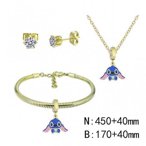 BC Wholesale Fashion DIY Jewelry Sets Stainless Steel 316L Jewelry Set NO.#SF4SPDGS003