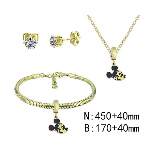 BC Wholesale Fashion DIY Jewelry Sets Stainless Steel 316L Jewelry Set NO.#SF4SPDGS004