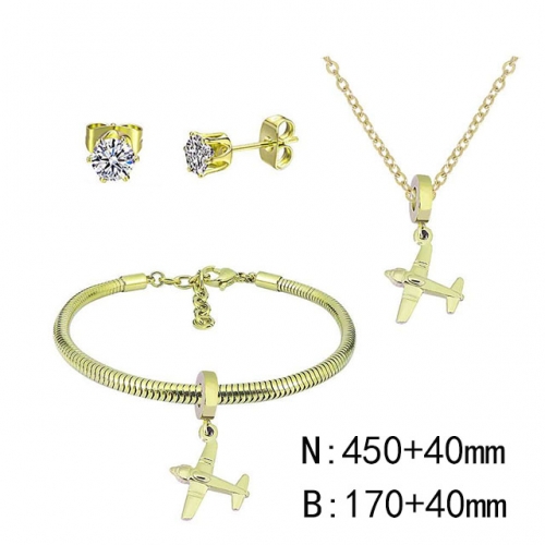 BC Wholesale Fashion DIY Jewelry Sets Stainless Steel 316L Jewelry Set NO.#SF4SPDGS044