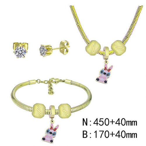 BC Wholesale Fashion DIY Jewelry Sets Stainless Steel 316L Jewelry Set NO.#SF4SPDGS149