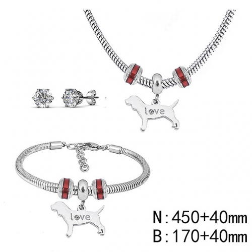 BC Wholesale Fashion DIY Jewelry Sets Stainless Steel 316L Jewelry Set NO.#SF4SPS048