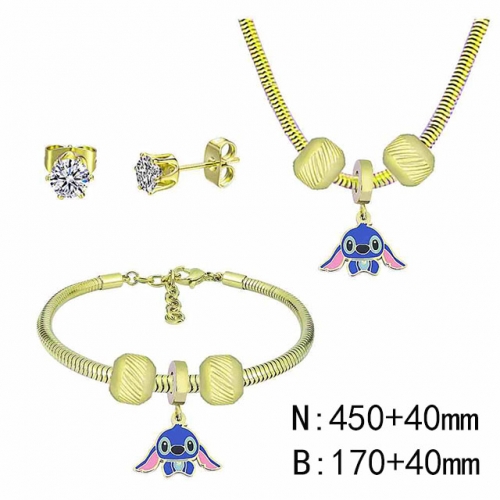 BC Wholesale Fashion DIY Jewelry Sets Stainless Steel 316L Jewelry Set NO.#SF4SPDGS140