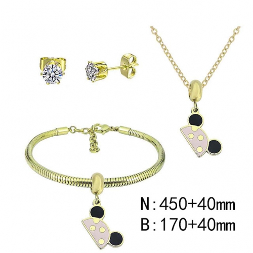 BC Wholesale Fashion DIY Jewelry Sets Stainless Steel 316L Jewelry Set NO.#SF4SPDGS028