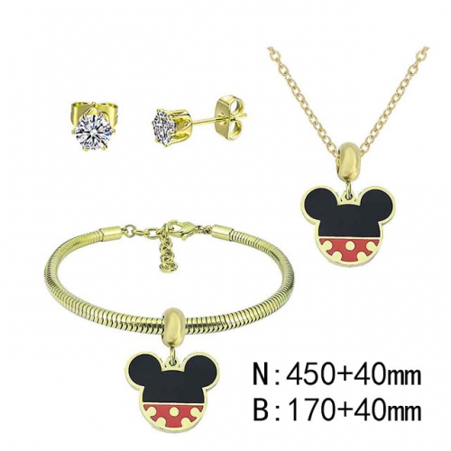BC Wholesale Fashion DIY Jewelry Sets Stainless Steel 316L Jewelry Set NO.#SF4SPDGS023