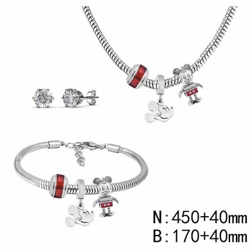 BC Wholesale Fashion DIY Jewelry Sets Stainless Steel 316L Jewelry Set NO.#SF4SPDGS078