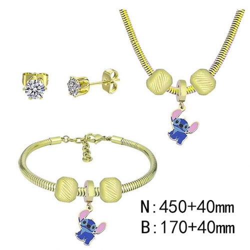 BC Wholesale Fashion DIY Jewelry Sets Stainless Steel 316L Jewelry Set NO.#SF4SPDGS148