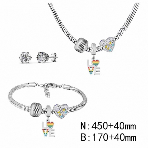 BC Wholesale Fashion DIY Jewelry Sets Stainless Steel 316L Jewelry Set NO.#SF4SPDGS133
