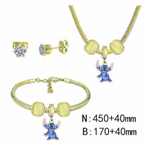 BC Wholesale Fashion DIY Jewelry Sets Stainless Steel 316L Jewelry Set NO.#SF4SPDGS146