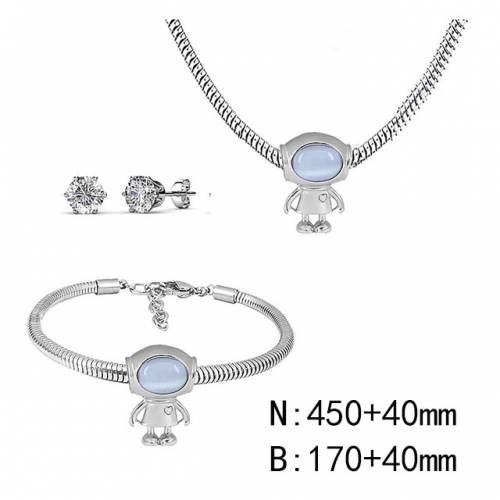 BC Wholesale Fashion DIY Jewelry Sets Stainless Steel 316L Jewelry Set NO.#SF4SPDGS057