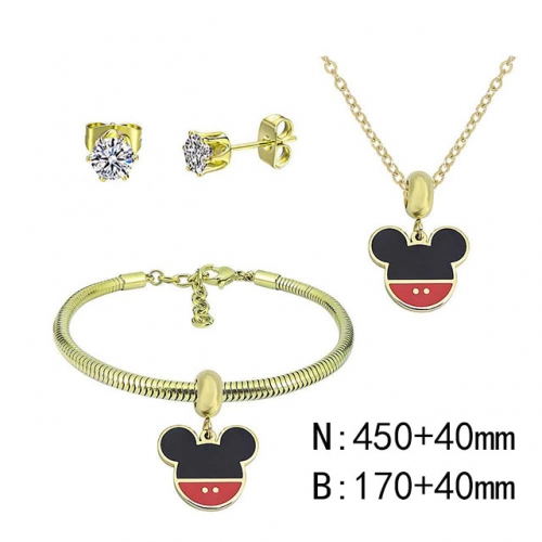 BC Wholesale Fashion DIY Jewelry Sets Stainless Steel 316L Jewelry Set NO.#SF4SPDGS018