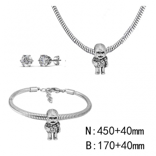 BC Wholesale Fashion DIY Jewelry Sets Stainless Steel 316L Jewelry Set NO.#SF4SPDGS055