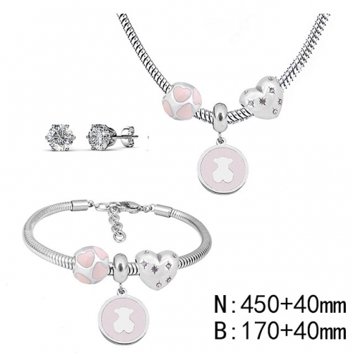 BC Wholesale Fashion DIY Jewelry Sets Stainless Steel 316L Jewelry Set NO.#SF4SPS093