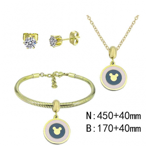 BC Wholesale Fashion DIY Jewelry Sets Stainless Steel 316L Jewelry Set NO.#SF4SPDGS032