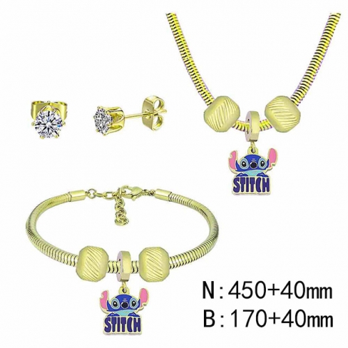 BC Wholesale Fashion DIY Jewelry Sets Stainless Steel 316L Jewelry Set NO.#SF4SPDGS141