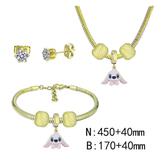 BC Wholesale Fashion DIY Jewelry Sets Stainless Steel 316L Jewelry Set NO.#SF4SPDGS145