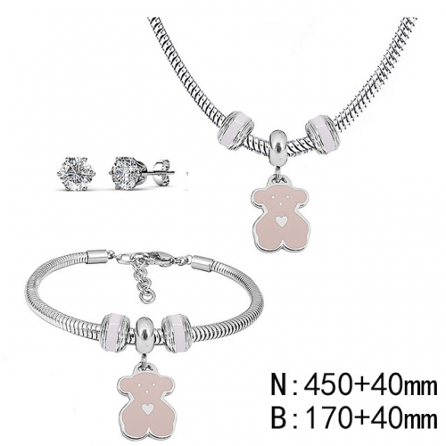 BC Wholesale Fashion DIY Jewelry Sets Stainless Steel 316L Jewelry Set NO.#SF4SPS059