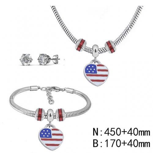 BC Wholesale Fashion DIY Jewelry Sets Stainless Steel 316L Jewelry Set NO.#SF4SPS046
