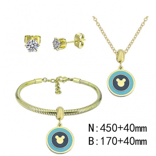 BC Wholesale Fashion DIY Jewelry Sets Stainless Steel 316L Jewelry Set NO.#SF4SPDGS031