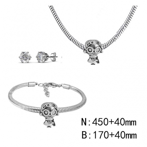 BC Wholesale Fashion DIY Jewelry Sets Stainless Steel 316L Jewelry Set NO.#SF4SPDGS054