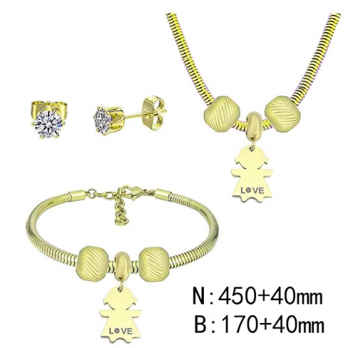 BC Wholesale Fashion DIY Jewelry Sets Stainless Steel 316L Jewelry Set NO.#SF4SPDGS190