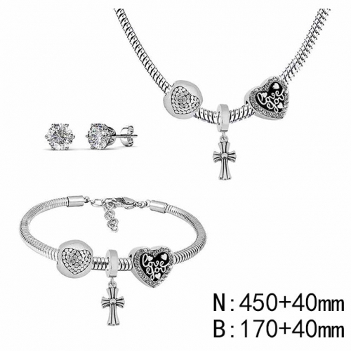 BC Wholesale Fashion DIY Jewelry Sets Stainless Steel 316L Jewelry Set NO.#SF4SPDGS089