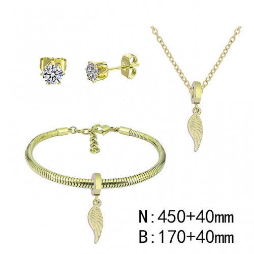 BC Wholesale Fashion DIY Jewelry Sets Stainless Steel 316L Jewelry Set NO.#SF4SPDGS042