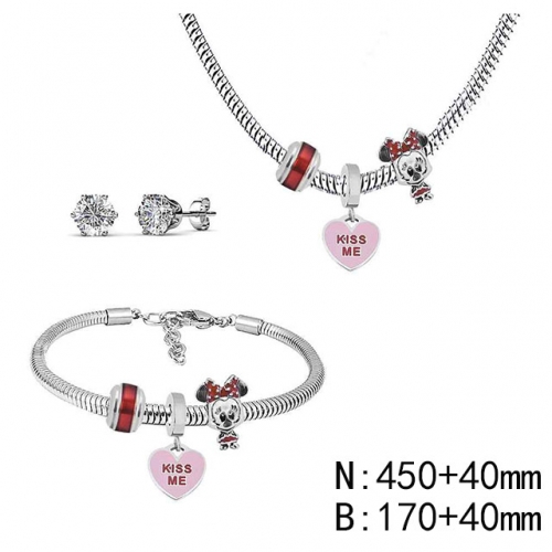 BC Wholesale Fashion DIY Jewelry Sets Stainless Steel 316L Jewelry Set NO.#SF4SPDGS081