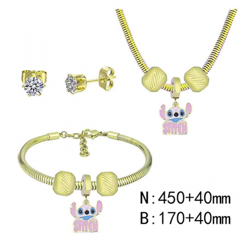 BC Wholesale Fashion DIY Jewelry Sets Stainless Steel 316L Jewelry Set NO.#SF4SPDGS144