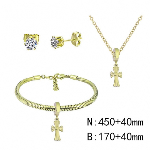 BC Wholesale Fashion DIY Jewelry Sets Stainless Steel 316L Jewelry Set NO.#SF4SPDGS045