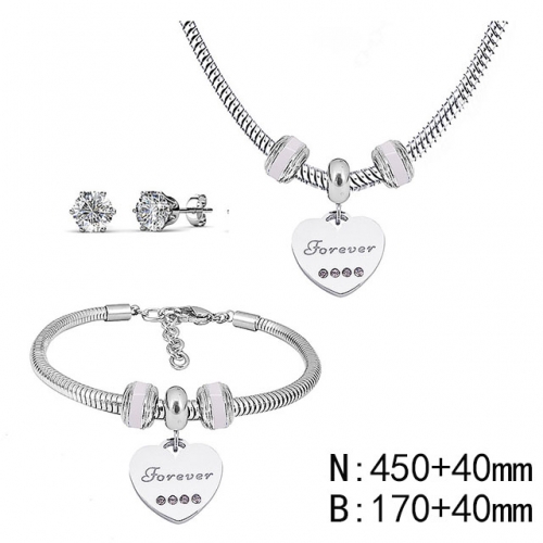BC Wholesale Fashion DIY Jewelry Sets Stainless Steel 316L Jewelry Set NO.#SF4SPS049