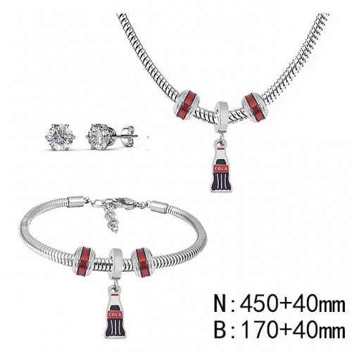 BC Wholesale Fashion DIY Jewelry Sets Stainless Steel 316L Jewelry Set NO.#SF4SPS134