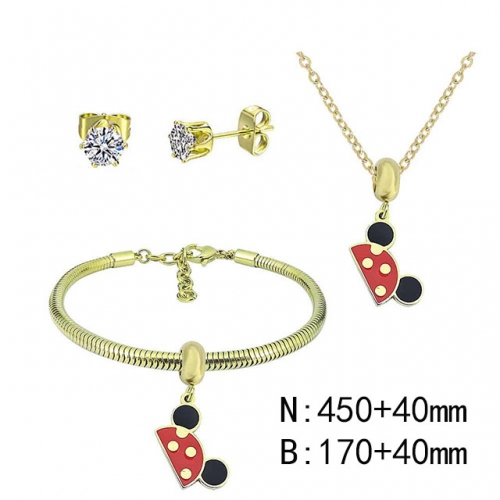 BC Wholesale Fashion DIY Jewelry Sets Stainless Steel 316L Jewelry Set NO.#SF4SPDGS026