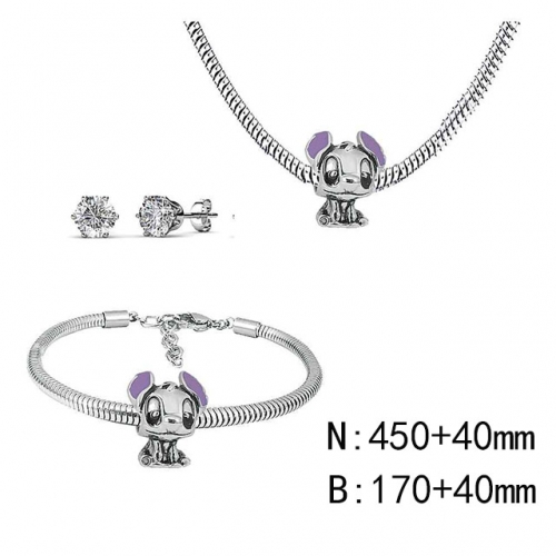 BC Wholesale Fashion DIY Jewelry Sets Stainless Steel 316L Jewelry Set NO.#SF4SPDGS047