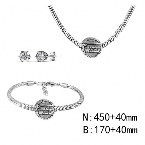 BC Wholesale Fashion DIY Jewelry Sets Stainless Steel 316L Jewelry Set NO.#SF4SPDGS061