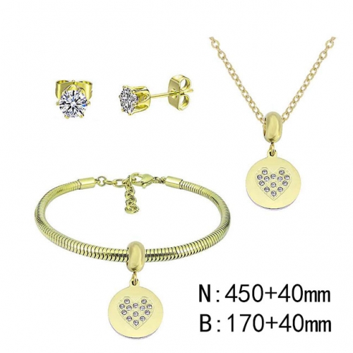 BC Wholesale Fashion DIY Jewelry Sets Stainless Steel 316L Jewelry Set NO.#SF4SPDGS119