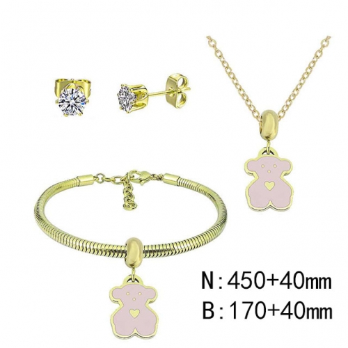 BC Wholesale Fashion DIY Jewelry Sets Stainless Steel 316L Jewelry Set NO.#SF4SPDGS039