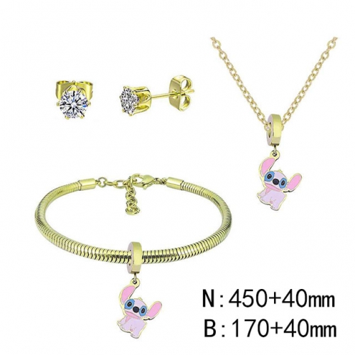 BC Wholesale Fashion DIY Jewelry Sets Stainless Steel 316L Jewelry Set NO.#SF4SPDGS115